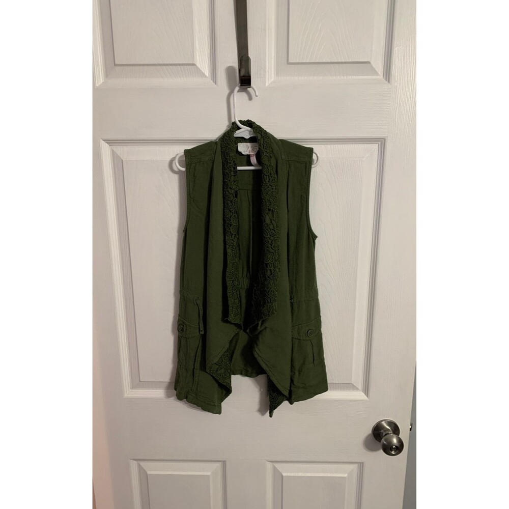 Matilda Jane 435 That’s The Ticket Vest Size 8 Olive Green